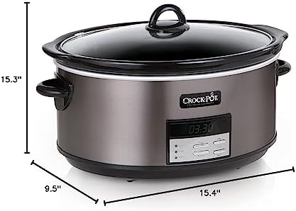 Crock-Pot 8 Quart Programmable Slow Cooker with Auto Warm - H5D | Edition Maple Hollow - BEMT