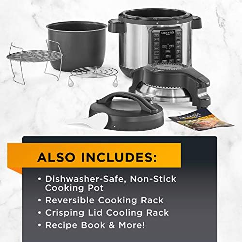 Crock-Pot Express Crisp 8 Quart 10-in-1 Pressure Cooker - M1H | Select Rose Path - TNYK