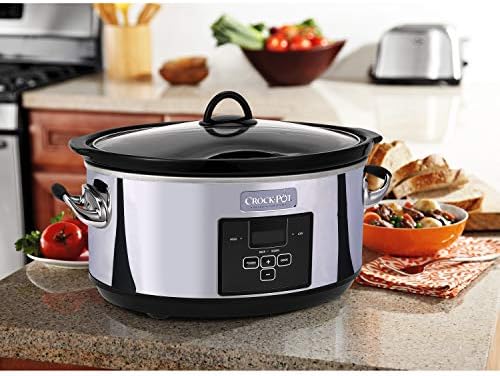 Crock-Pot 7 Quart Programmable Slow Cooker – Polished Platinum - BCU | Signature Clover Prairie - EQMV