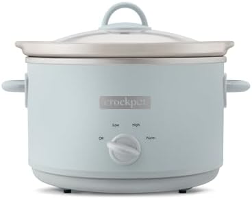 Crock-Pot 4.5 Quart Manual Slow Cooker – Macaroon Blue - 89C | Edition Linen Lane - JFFD