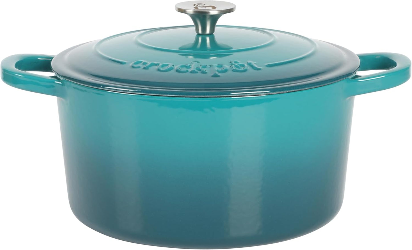 Crock-Pot 3 Quart Enameled Cast Iron Dutch Oven – Aqua - X86 | Collection Autumn Hollow - UYDZ