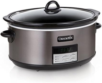Crock-Pot 8 Quart Programmable Slow Cooker with Auto Warm - H5D | Edition Maple Hollow - BEMT