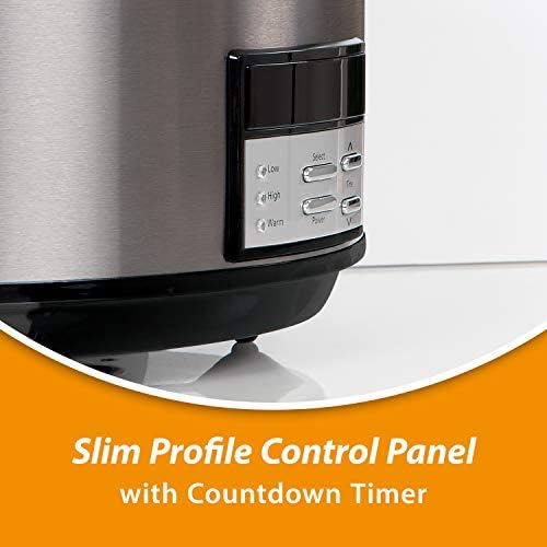 Crock-Pot 8 Quart Programmable Slow Cooker with Auto Warm - H5D | Edition Maple Hollow - BEMT