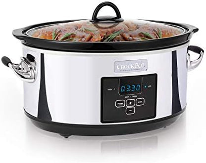 Crock-Pot 7 Quart Programmable Slow Cooker – Polished Platinum - BCU | Signature Clover Prairie - EQMV
