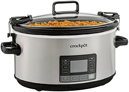 Crock-Pot 7 Quart Portable Programmable Slow Cooker with Timer - M5R | Signature Opal Hollow - ZCEA