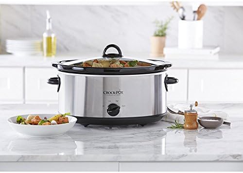 Crock-Pot 7 Quart Oval Manual Slow Cooker – Stainless Steel - D64 | Collection Clover View - NHBM