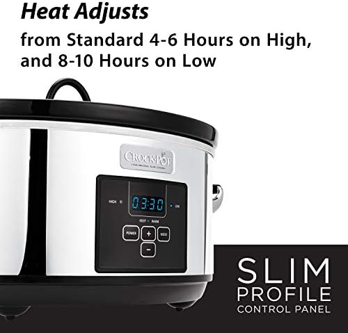 Crock-Pot 7 Quart Programmable Slow Cooker – Polished Platinum - BCU | Signature Clover Prairie - EQMV