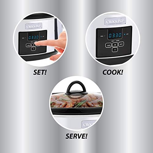 Crock-Pot 7 Quart Programmable Slow Cooker – Polished Platinum - BCU | Signature Clover Prairie - EQMV