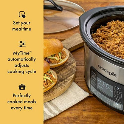 Crock-Pot MyTime 6 Quart Programmable Slow Cooker - L2V | Select Cloud Drift - YWJK