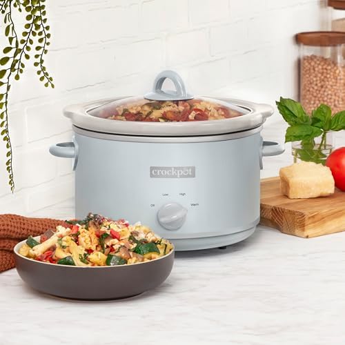 Crock-Pot 4.5 Quart Manual Slow Cooker – Macaroon Blue - 89C | Edition Linen Lane - CPZH