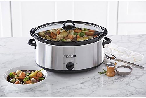 Crock-Pot 7 Quart Oval Manual Slow Cooker – Stainless Steel - D64 | Collection Clover View - NHBM