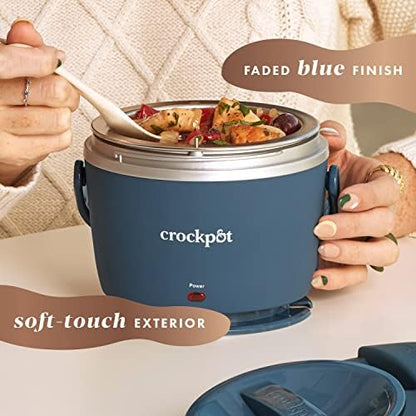 Crock-Pot Electric Lunch Box Food Warmer 20oz – Faded Blue - QBI | Collection Amber Path - LHDK