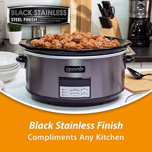 Crock-Pot 8 Quart Programmable Slow Cooker with Auto Warm - H5D | Edition Maple Hollow - BEMT