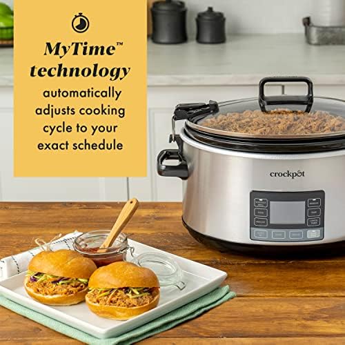 Crock-Pot 7 Quart Portable Programmable Slow Cooker with Timer - M5R | Collection Stone Stone - RYXH