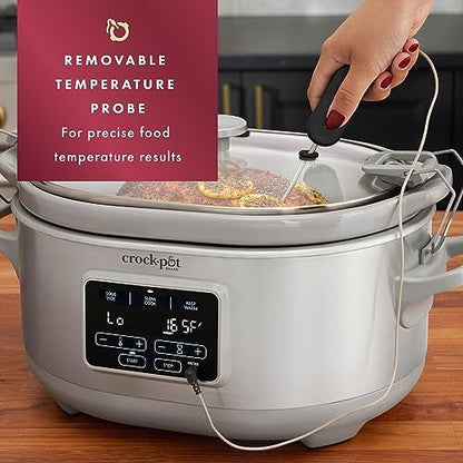 Crock-Pot 7 Quart Programmable Cook & Carry Slow Cooker - 366 | Select Moonlit Harbor - JPGY