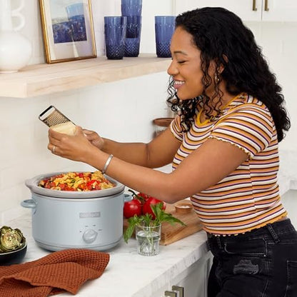 Crock-Pot 4.5 Quart Manual Slow Cooker – Macaroon Blue - 89C | Edition Linen Lane - JFFD