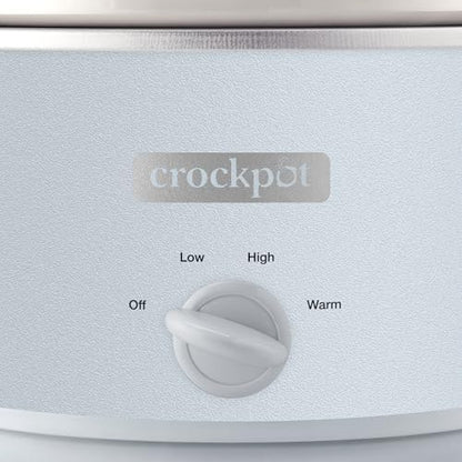 Crock-Pot 4.5 Quart Manual Slow Cooker – Macaroon Blue - 89C | Edition Linen Lane - EFAY