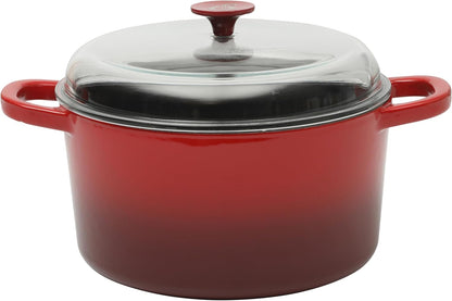 Crock-Pot 3 Quart Enameled Cast Iron Dutch Oven – Aqua - X86 | Collection Autumn Hollow - UYDZ