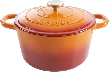 Crock-Pot 3 Quart Enameled Cast Iron Dutch Oven – Aqua - X86 | Collection Autumn Hollow - UYDZ