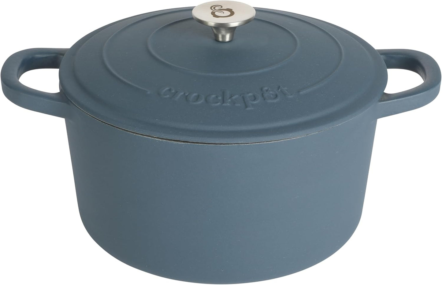 Crock-Pot 3 Quart Enameled Cast Iron Dutch Oven – Aqua - X86 | Collection Autumn Hollow - UYDZ