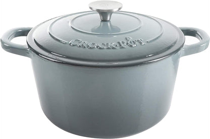 Crock-Pot 3 Quart Enameled Cast Iron Dutch Oven – Aqua - X86 | Edition Forest Market - LJAK