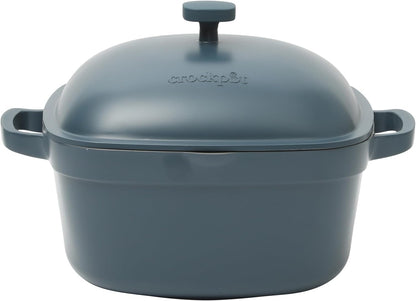 Crock-Pot 3 Quart Enameled Cast Iron Dutch Oven – Aqua - X86 | Collection Autumn Hollow - UYDZ
